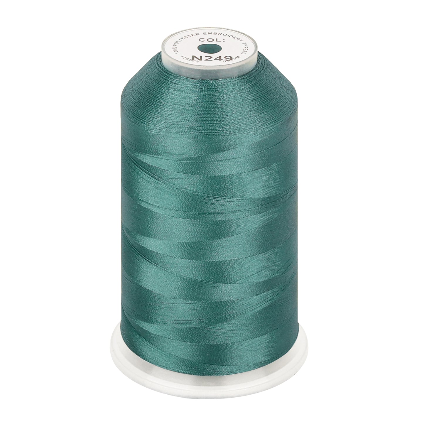 New brothread 100% Polyester with High Sheen Embroidery Thread, 5000M, 40WT(120D/2) 150+ Colors Selected for Commercial Multi Needles and Single Needle Embroidery Machine