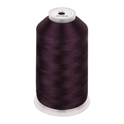 New brothread 100% Polyester with High Sheen Embroidery Thread, 5000M, 40WT(120D/2) 150+ Colors Selected for Commercial Multi Needles and Single Needle Embroidery Machine