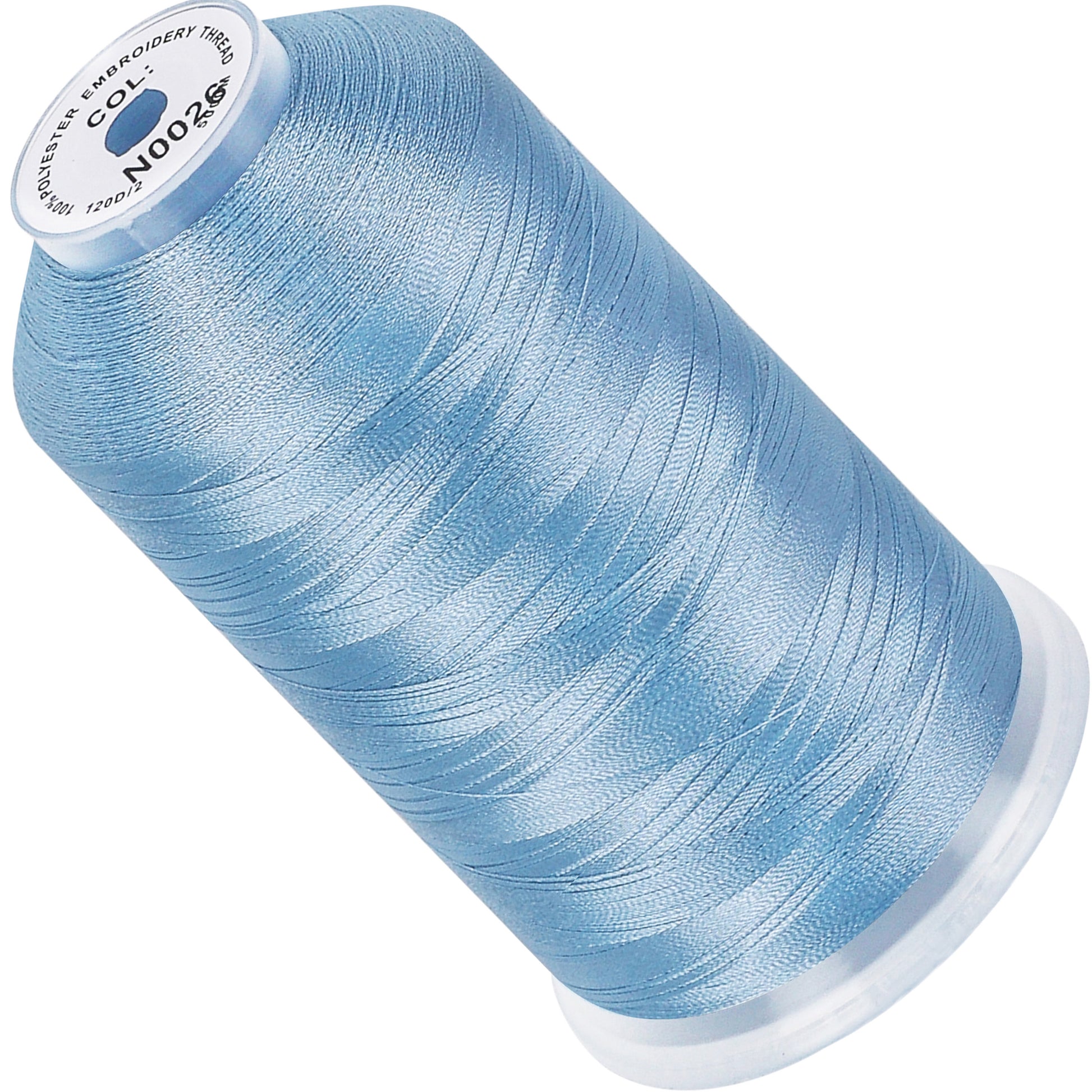 Exquisite Polyester Embroidery Thread - 405 Carolina Blue 1000M Spool