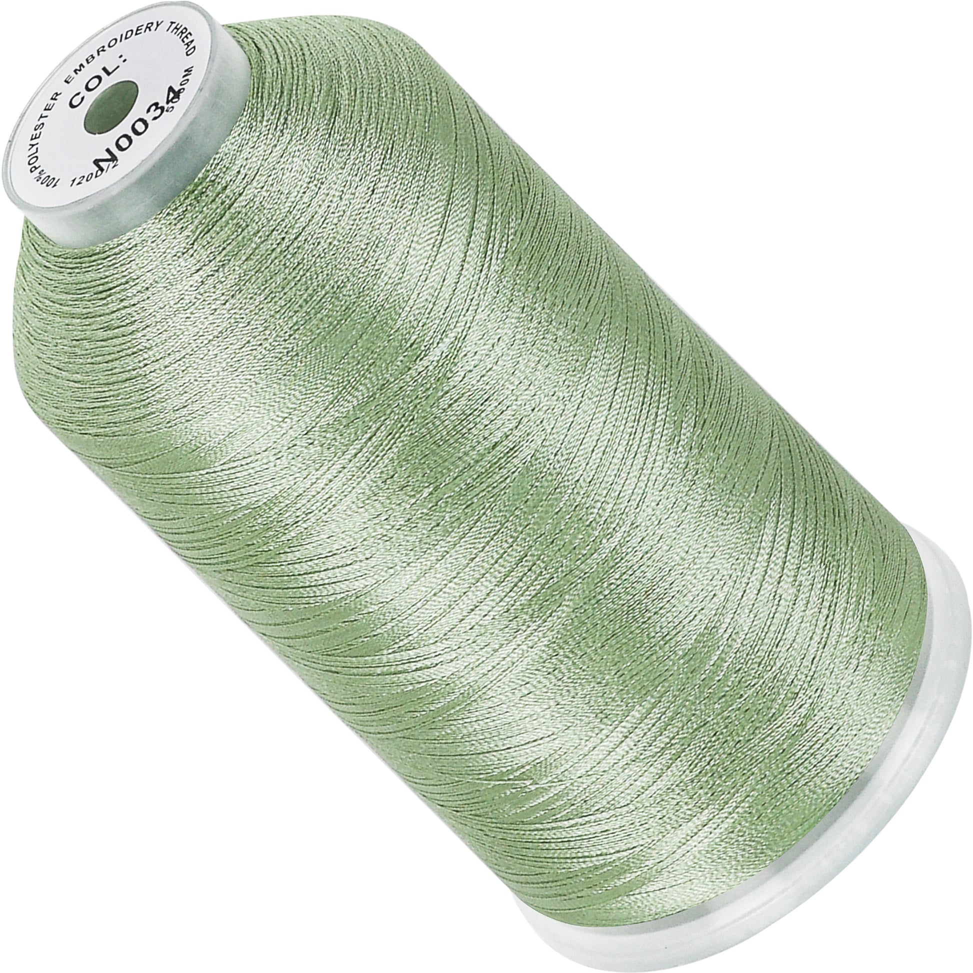 Color Twist Polyester Embroidery Thread Green/Lt. Green - No. 8