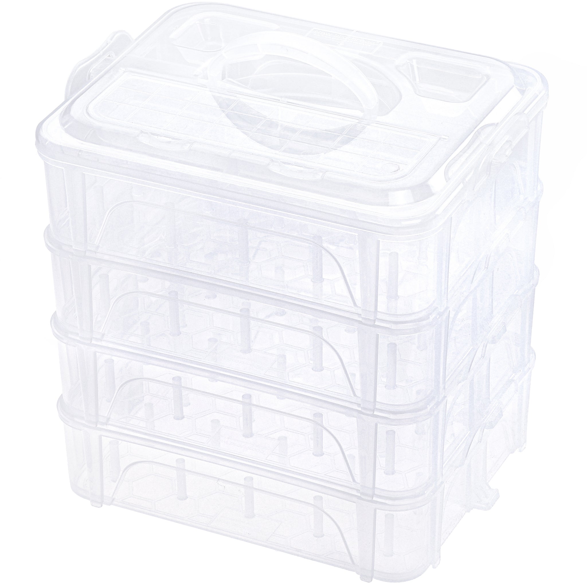 New brothread Stackable Clear Storage Box/Organizer for Holding Thread