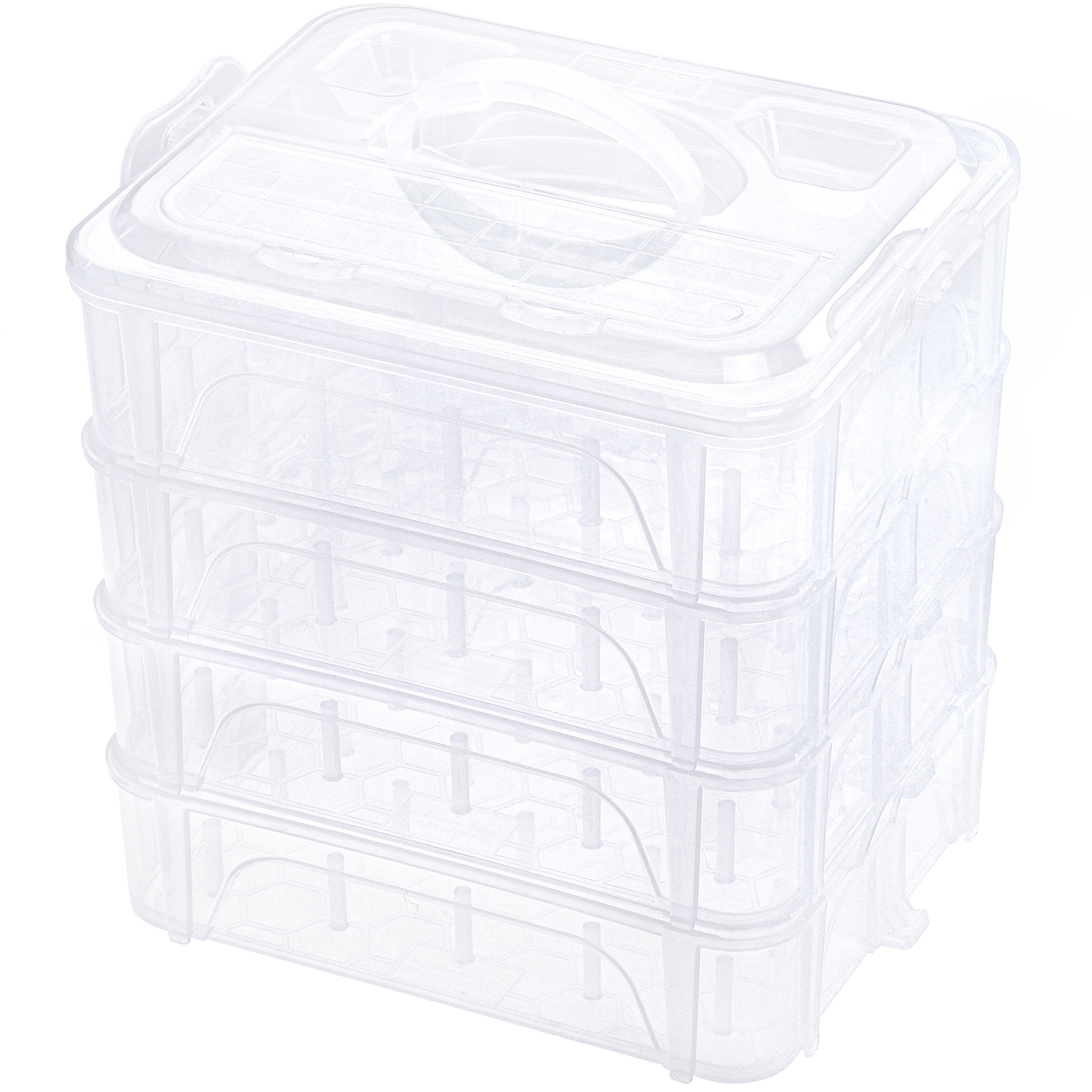 New brothread Stackable Clear Storage Box/Organizer for Holding Thread