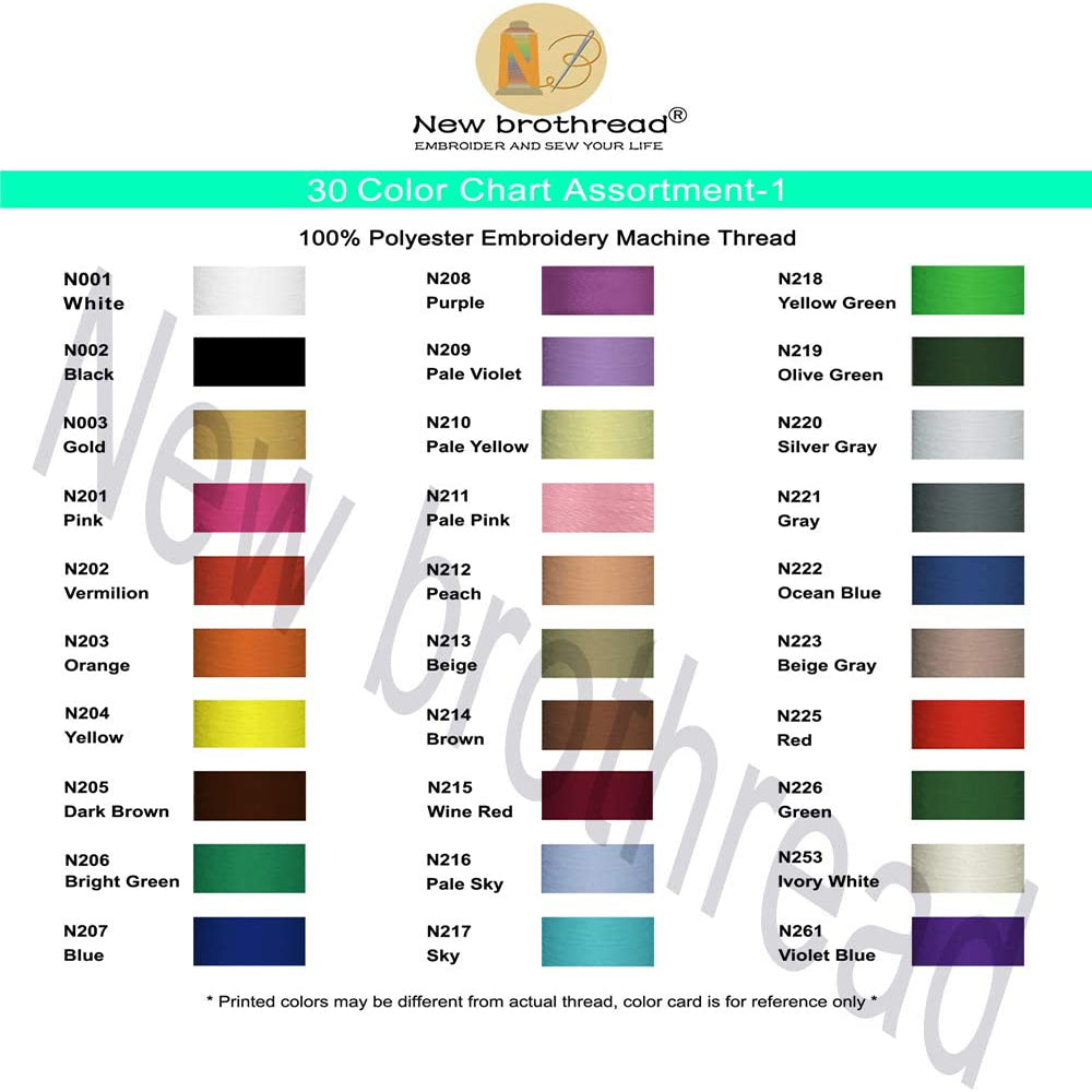 Janome Colors Embroidery Machine Thread – New brothread