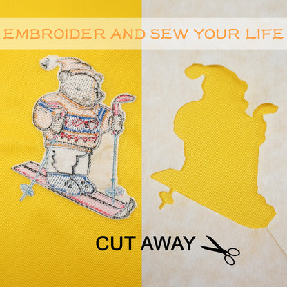 New brothread Cut Away Machine Embroidery Stabilizer Backing 10" x 50 Yd roll - Medium Weight 2.5 Ounce