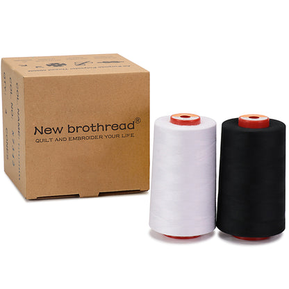 6000 Yards 100% Spun Polyester Cone Serger Thread Gold , Choose Pack  Quantity 