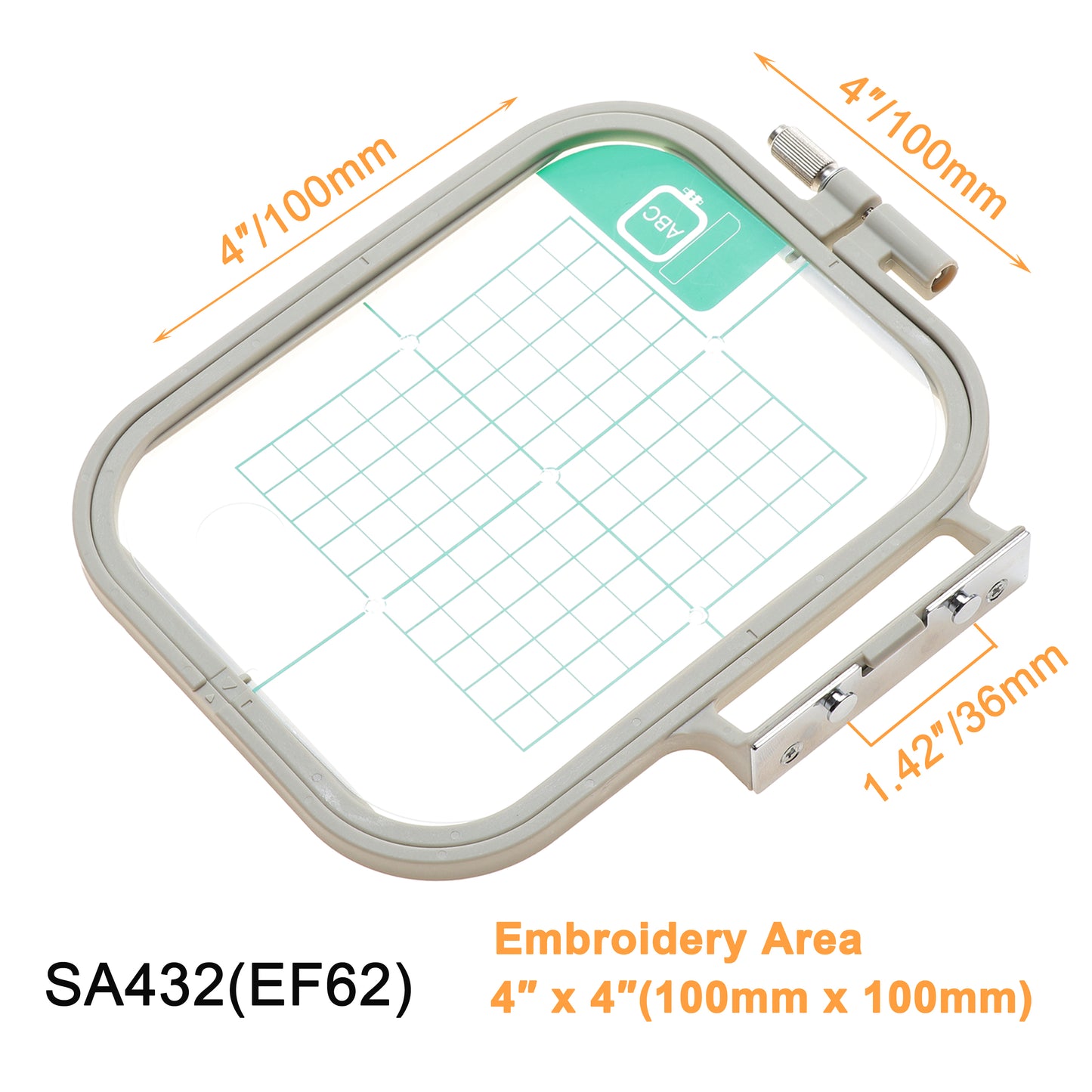 New brothread Embroidery Machine Hoop 3 in 1 Set (SA431+SA432+SA434) for Brother SE625 SE600 SE425 SE400 PE550D PE540D PE535 PE525 PE500 LB5000 LB7000 LB6800 Innovis 990D/900D & Babylock Sofia 2 Verve