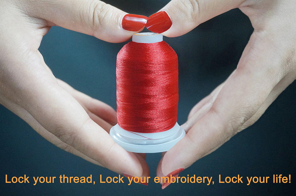 New Brothread 42 Spools 1000M (1100Y) Polyester Embroidery Machine Thread Kit for Professional Embroiderer and Beginner