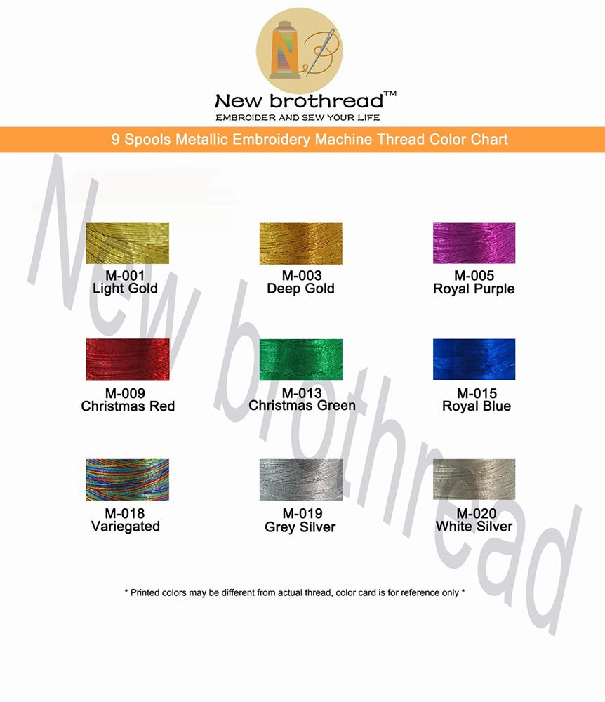 New brothread 80 Spools Polyester Embroidery Machine Thread Kit 1000M  (1100Y) Each Spool - Colors Compatible with Janome and Robison-Anton Colors