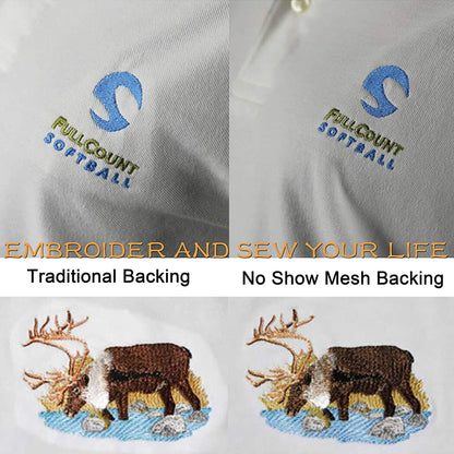 New brothread No Show Mesh Machine Embroidery Stabilizer Backing 8"x8" - 100 Precut Sheets - Light Weight 1.8 oz