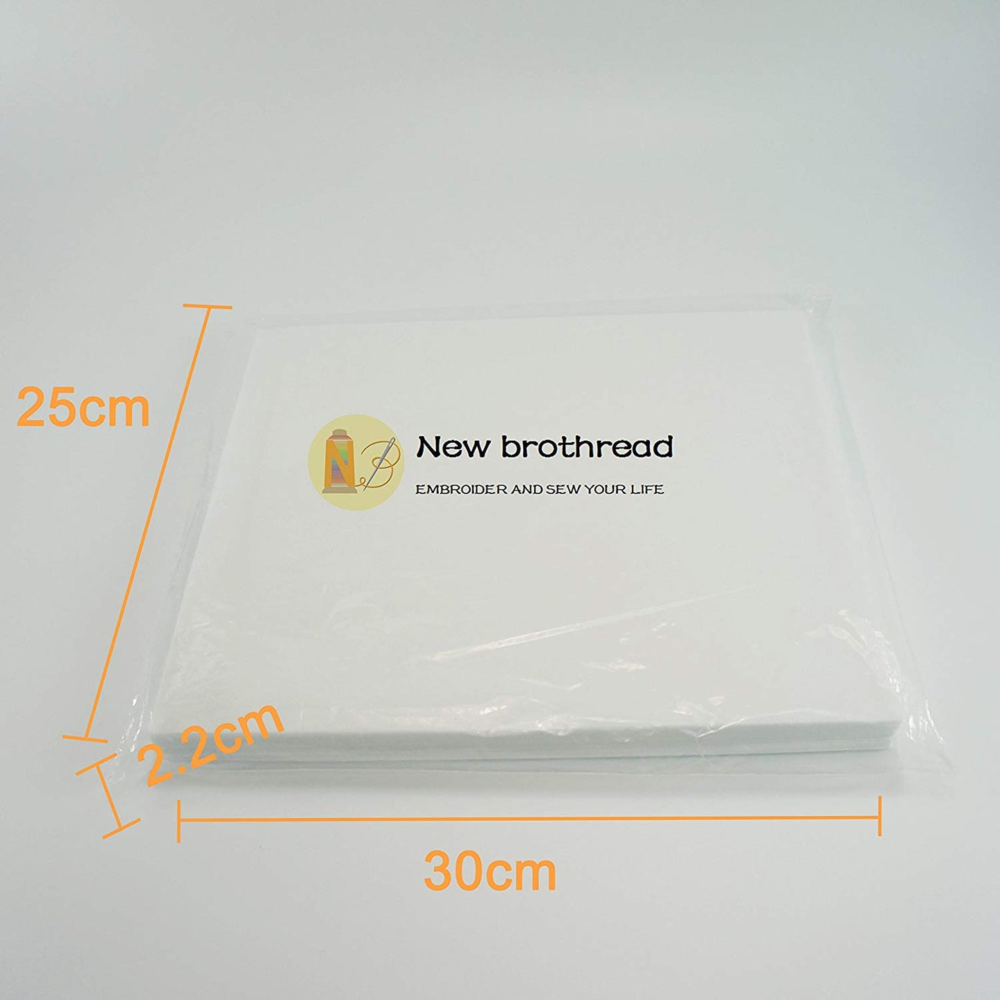 New brothread Tear Away Machine Embroidery Stabilizer Backing 10"x12" - 100 Precut Sheets