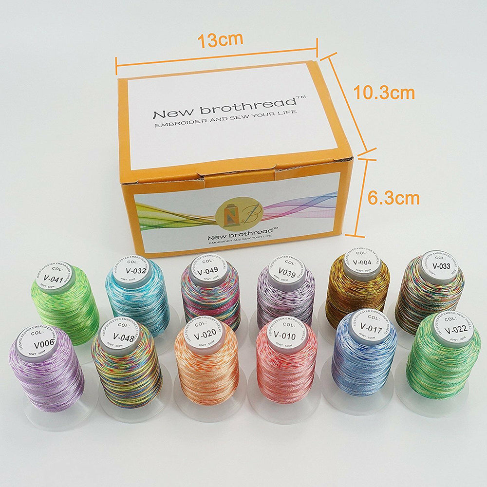 Brother Colors Set Premium Polyester Embroidery Thread - Temu