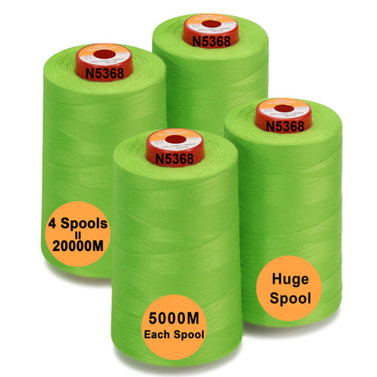 New brothread - 30 Options - Large Cones of 5500Y (5000M) Each All Purpose Spun Polyester Thread 40S/2 (Tex27) for Serger, Overlock, Quilting, Piecing and Sewing