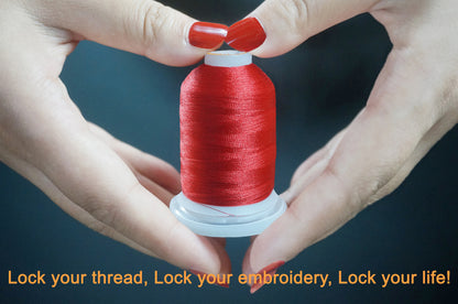 New Brothread 64 Spools 1000M (1100Y) Polyester Embroidery Machine Thread Kit for Professional Embroiderer and Beginner