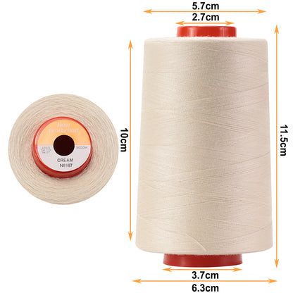 New brothread - 30 Options - Large Cones of 5500Y (5000M) Each All Purpose Spun Polyester Thread 40S/2 (Tex27) for Serger, Overlock, Quilting, Piecing and Sewing